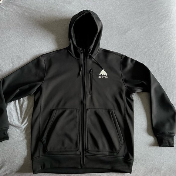 BURTON BONDED FULL-ZIP HOODIE TRUE BLACK - Picture 3 of 8